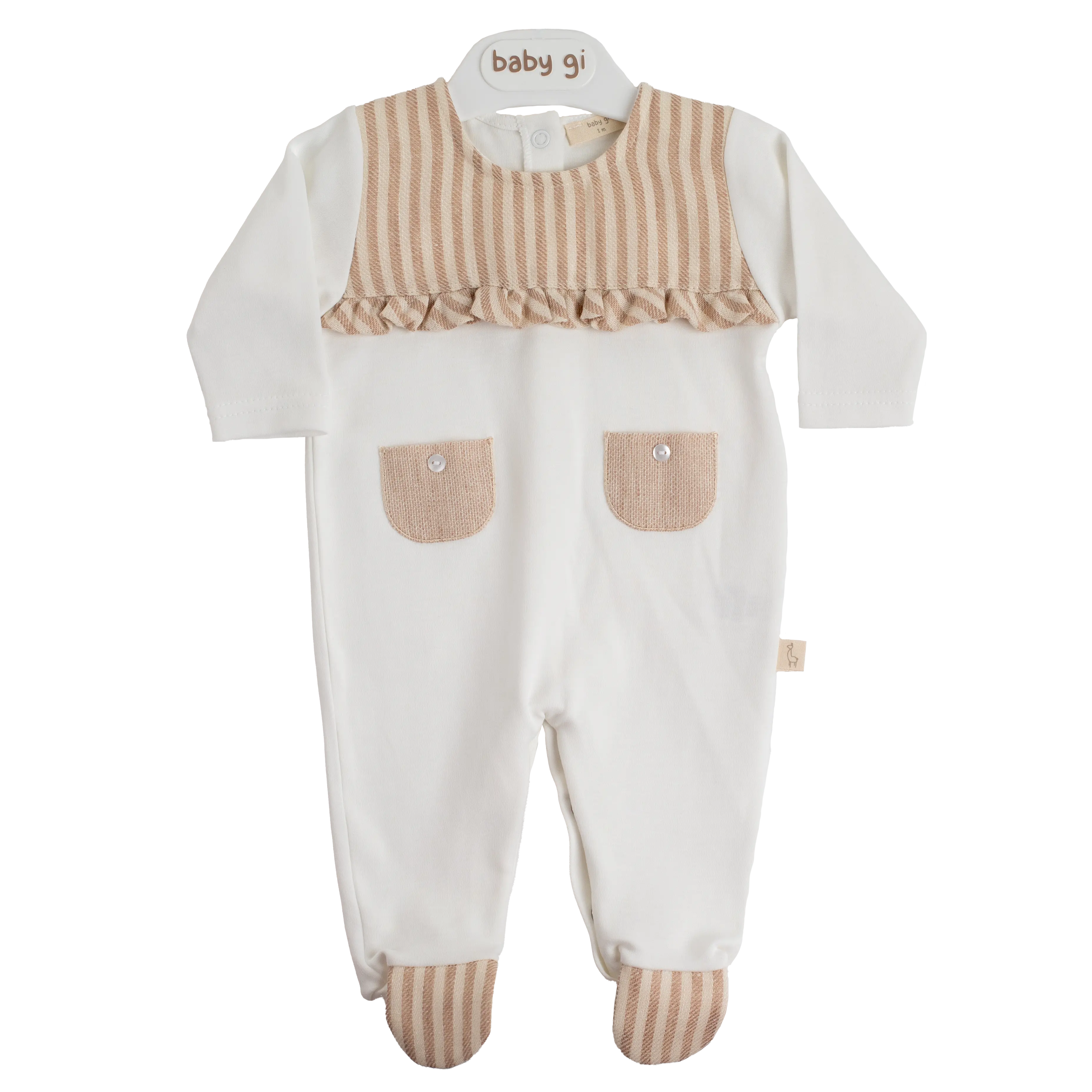 BABYGROW ICE CREAM PÉROLA C/ BOLSOS