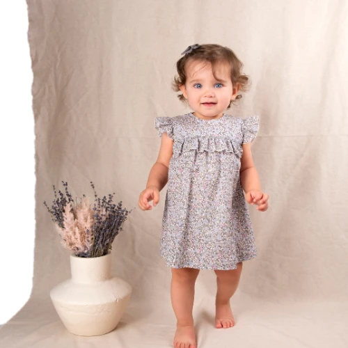 VESTIDO TEDDY BEAR C/ FOLHOS